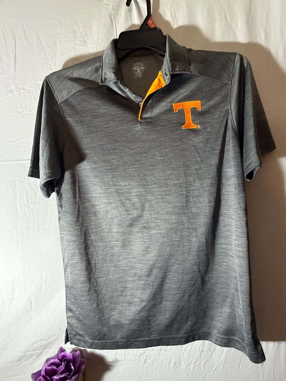 Rivalry Threads University of Tennessee Volunteers Gray Space Dye Short Sleeve P